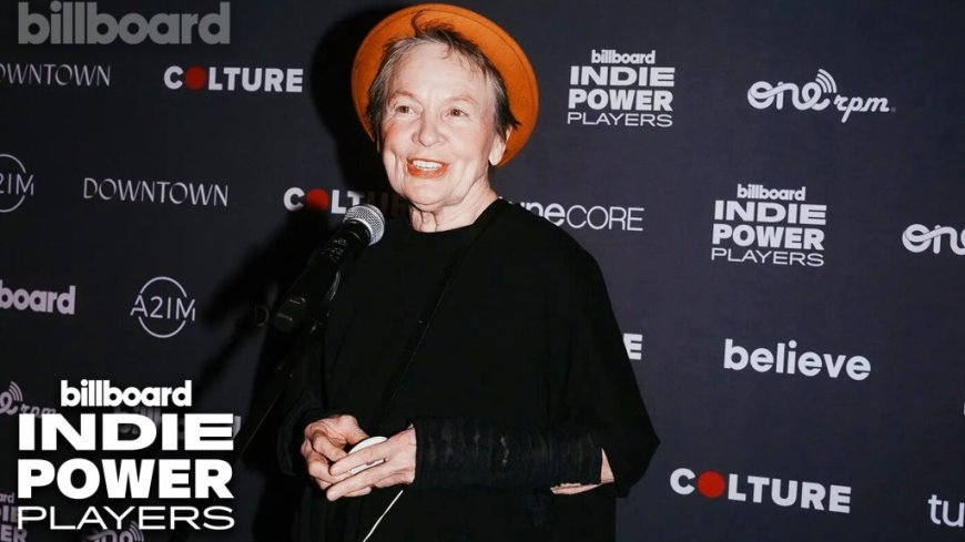 Laurie Anderson Accepts the Artist Indie Icon Award | Billboard Indie Power Players 2024