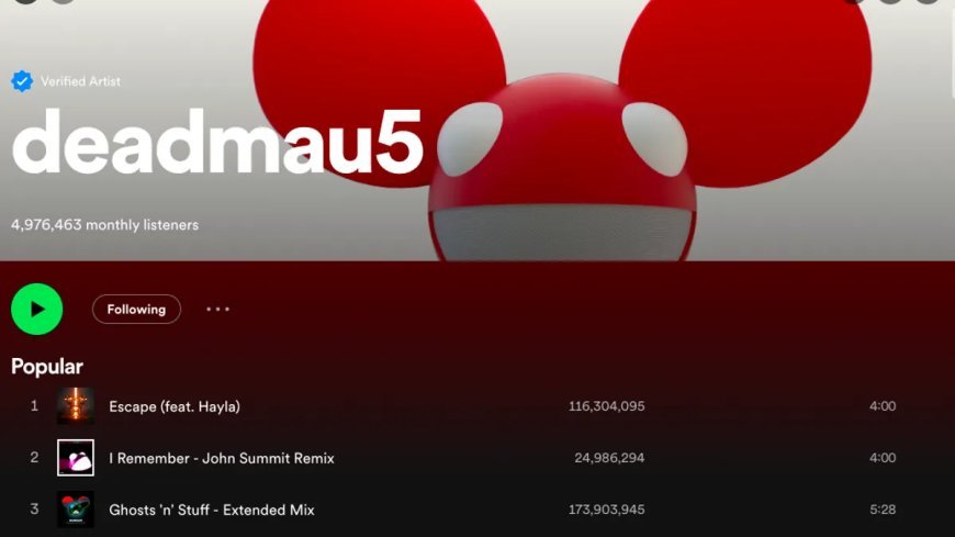 Deadmau5 Catalog Remains on Spotify Despite Takedown Threats